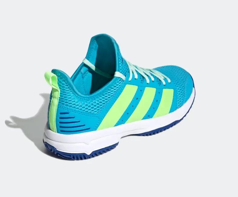 Adidas scarpa da pallavolo da ragazzo Stabil Jr FU8402 signal cyan green royal