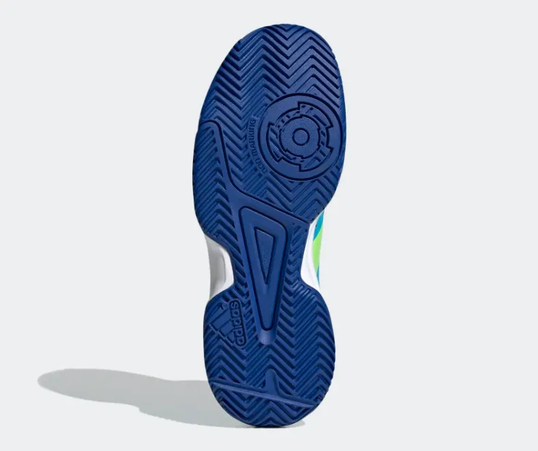 Adidas scarpa da pallavolo da ragazzo Stabil Jr FU8402 signal cyan green royal