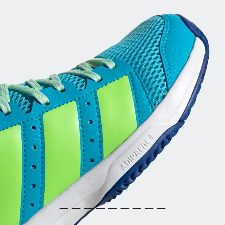 Adidas scarpa da pallavolo da ragazzo Stabil Jr FU8402 signal cyan green royal