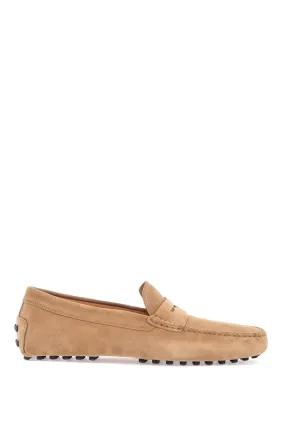 bisquit leather moccasin with rubber sole XXM22L00010RE0 BISCOTTO