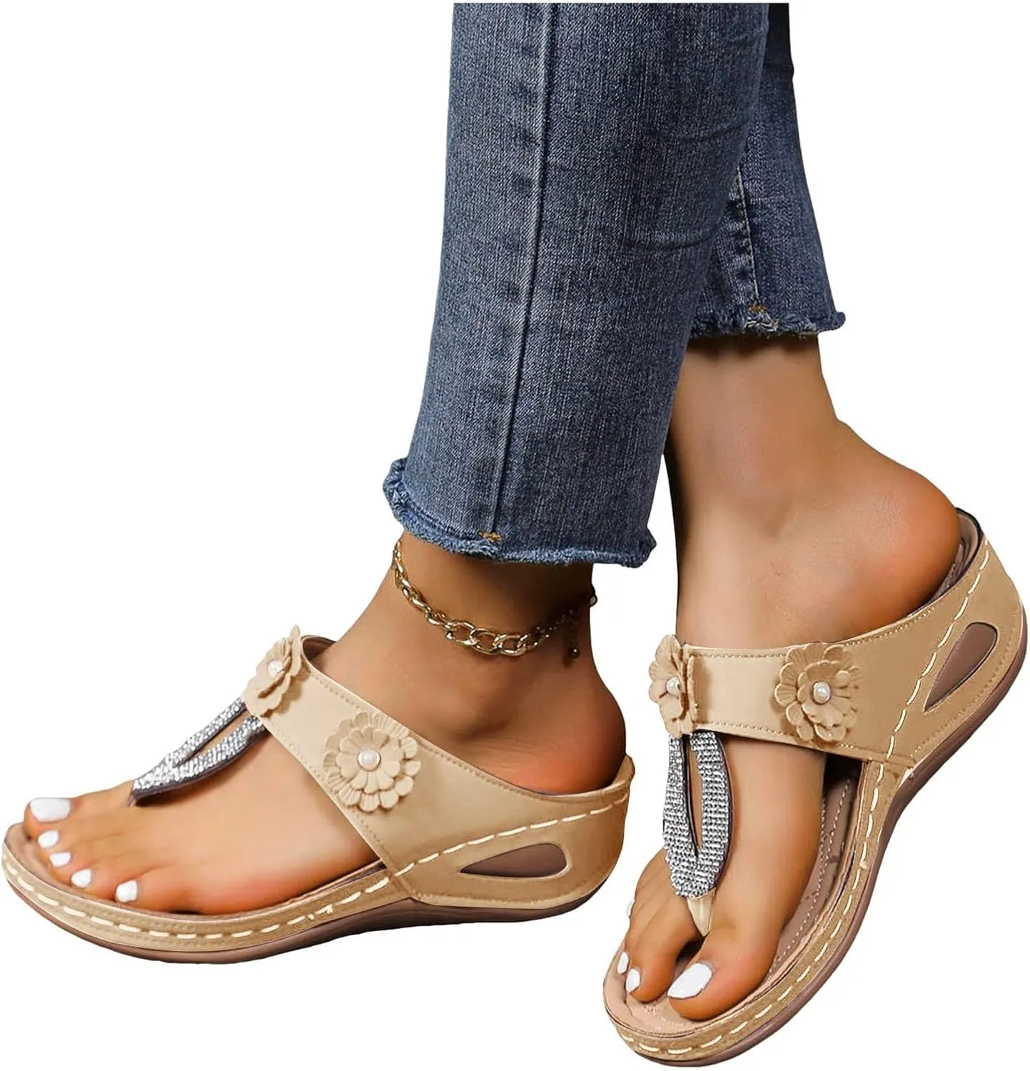Flip Flops Women Women Summer Beach Casual Thong Sandals Womens Sandles Women's Arch Support Flip Flops