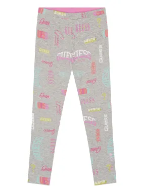 Grey Sport Mini Logo Reversible Leggings (2-7)