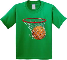 inktastic Basketball Swish Youth T-Shirt