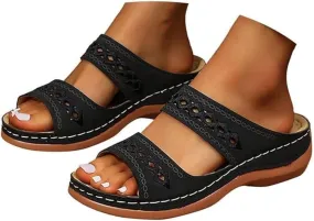 Ladmiple Sandals Women Arch Support Orthopedic Slippers Comfortable Orthotic Flip Flops Dressy Summer Cute Walking Slides
