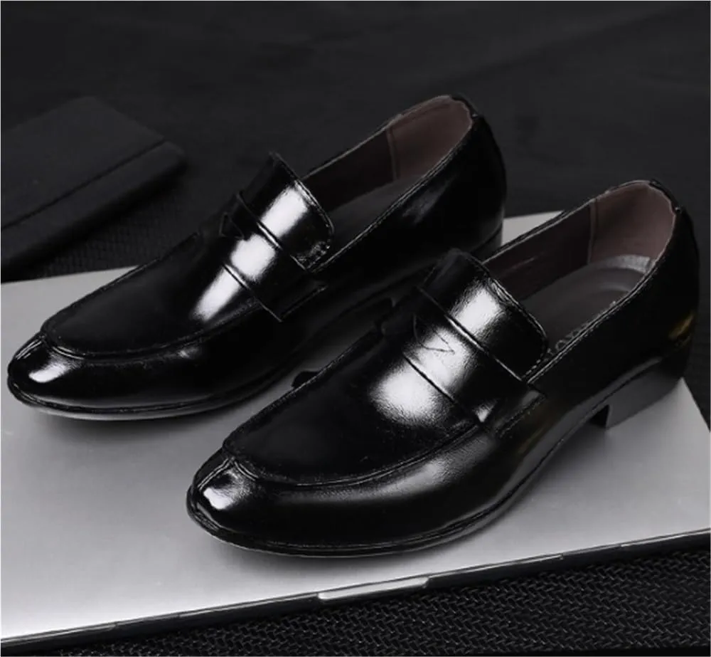 Mens Formal Loafers Shoes Breathable Slip On Comfortable Driving Style Casual Events Business Outdoors Wedding