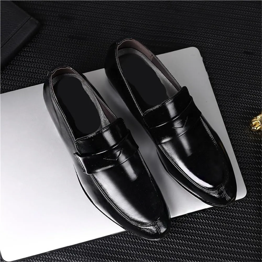 Mens Formal Loafers Shoes Breathable Slip On Comfortable Driving Style Casual Events Business Outdoors Wedding