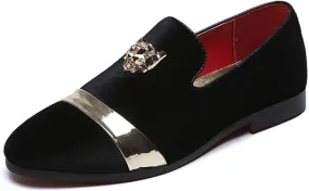 Men's Luxury Penny Loafer Slip-On Velvet Shoes Party Dancing Shoes Suede Wedding Shoes