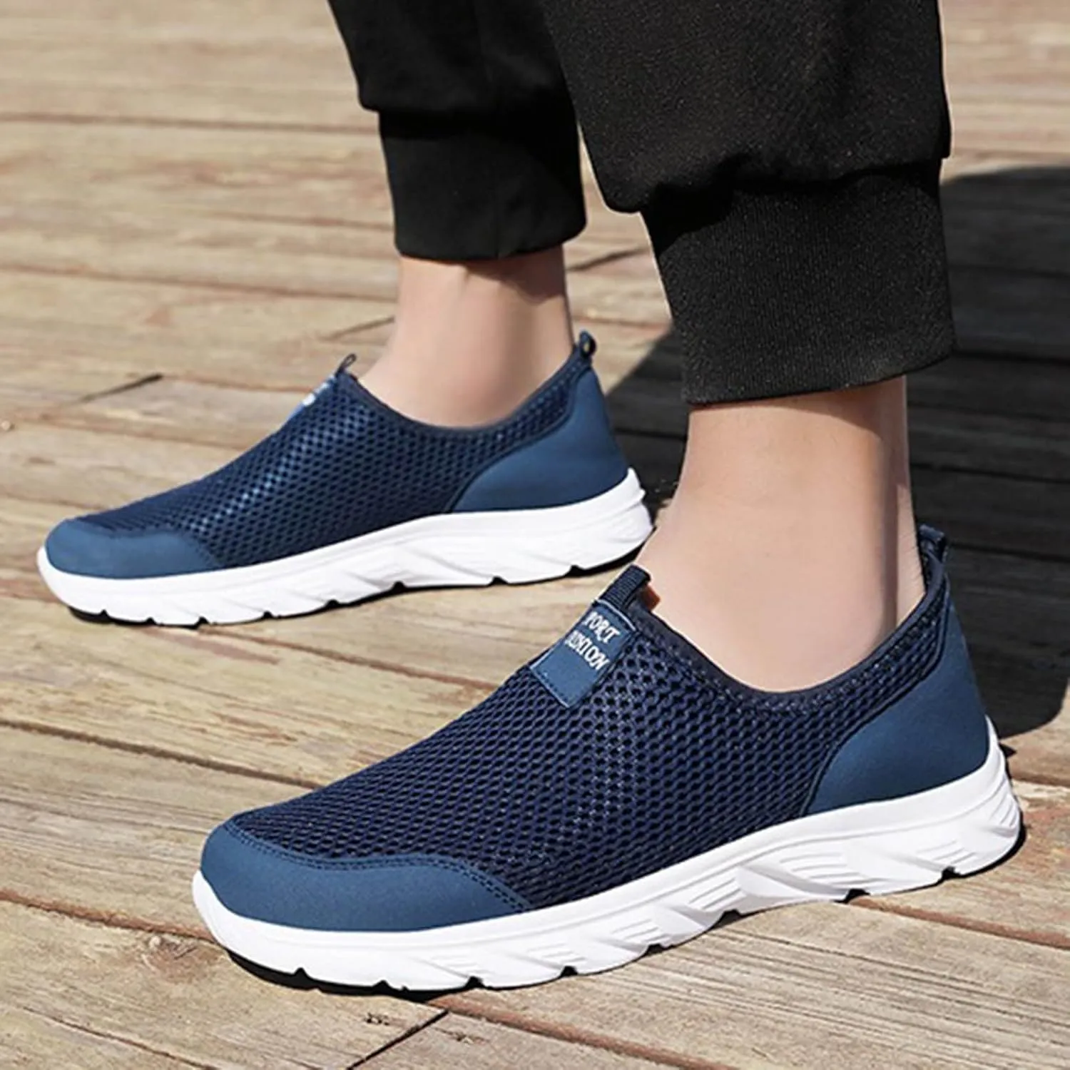 Mens Slip on Shoes Mens Tennis Shoes Shoe for Men Walking Shoe for Men Casual Lightweight Sneaker