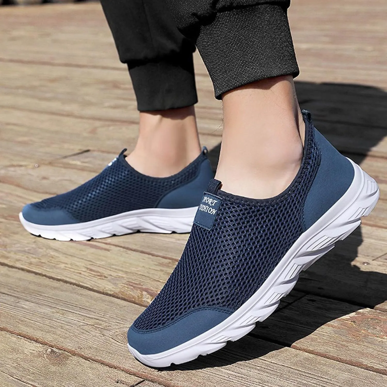 Mens Slip on Shoes Mens Tennis Shoes Shoe for Men Walking Shoe for Men Casual Lightweight Sneaker