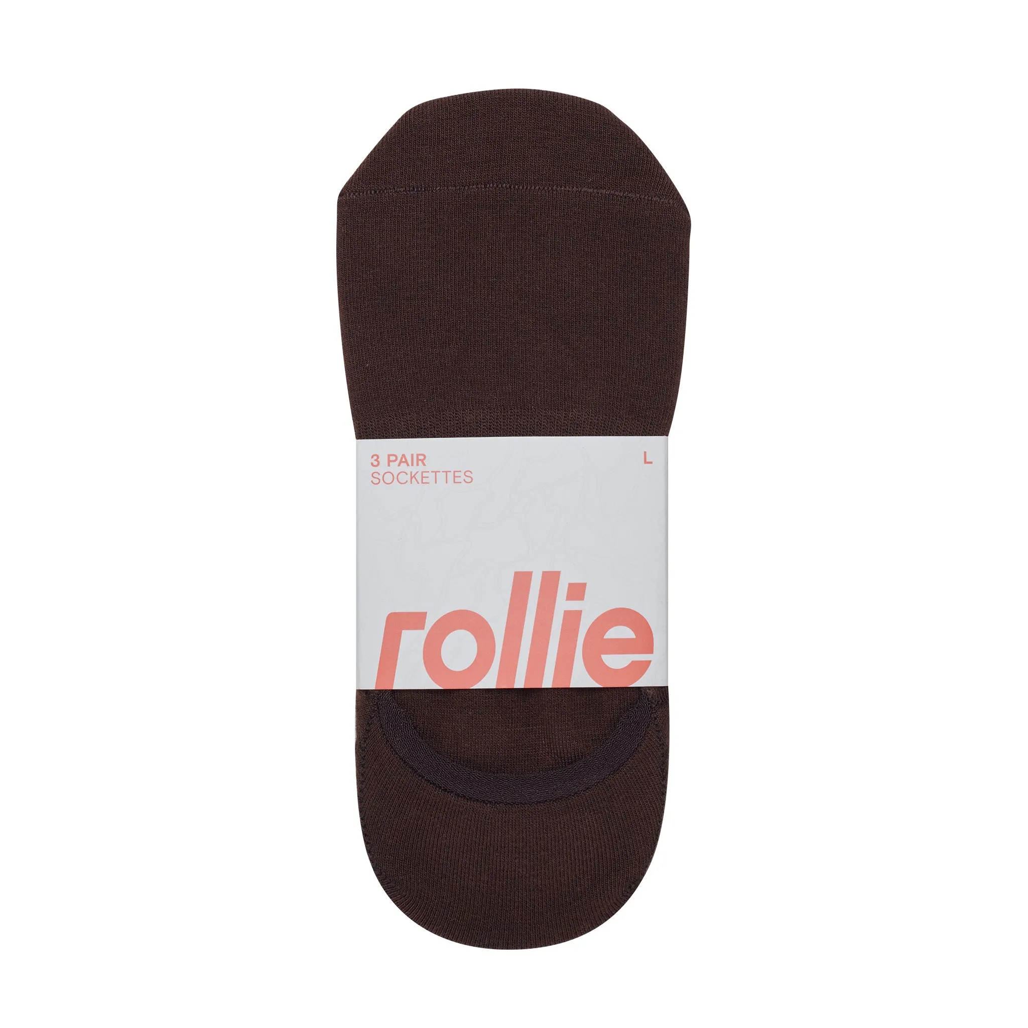 RN Sockettes 3pc Chocolate