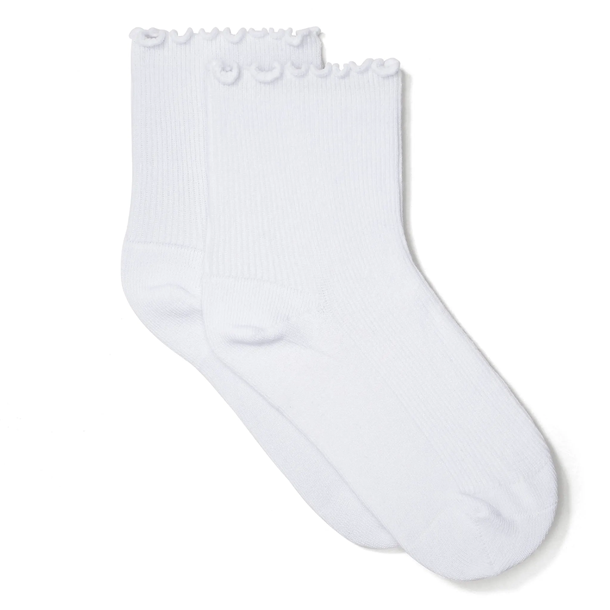 Rollie Nation Quarter Frill Socks White