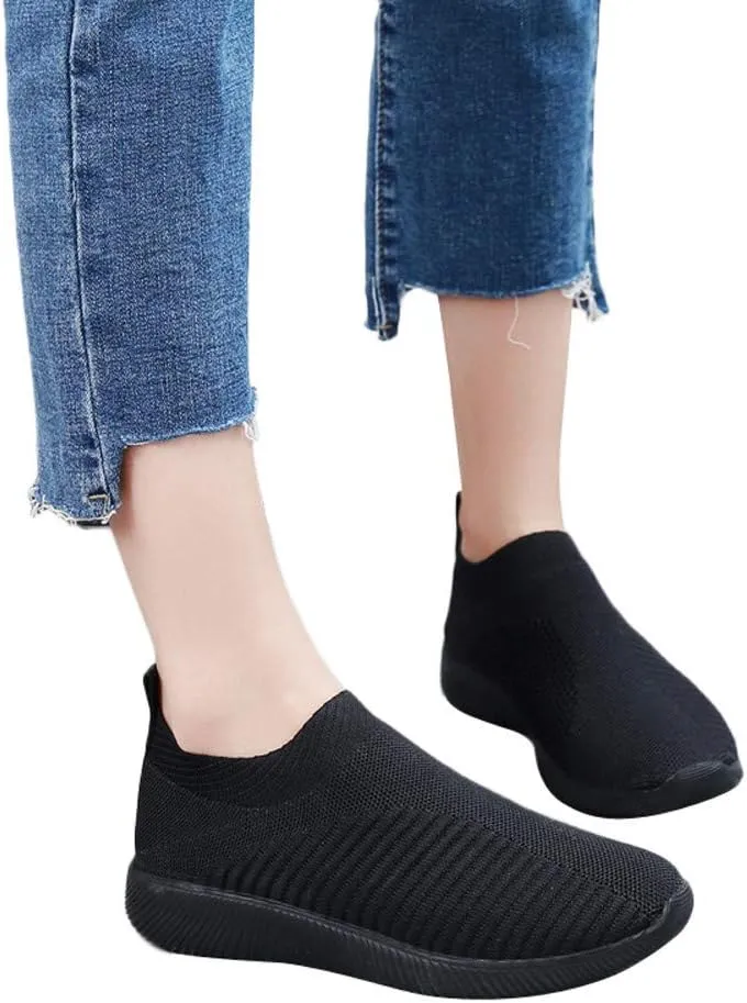 Women's Fashion Sneaker Non Slip Breathable Lightweight Comfortable Lace Up Sparkly Tennis Shoes for Women Womens Loafer Flats No Lace Sneakers Women