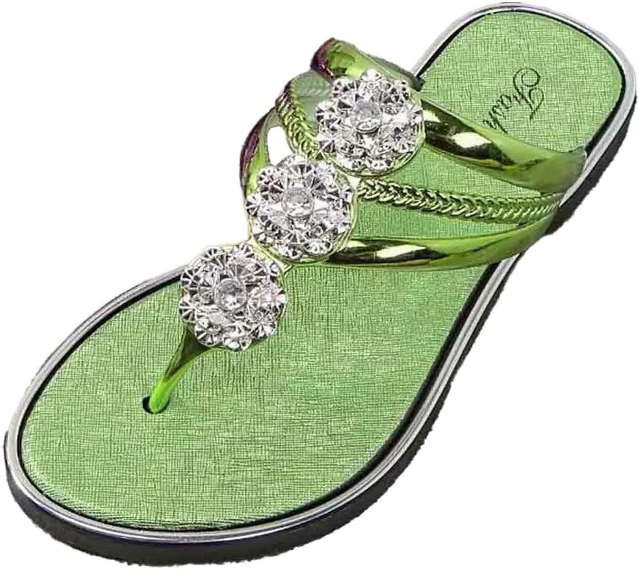 Womens Flip Flops Beach Comfort Thong Style Sandals in Summer Womens Wide Width Slippers with Arch Support