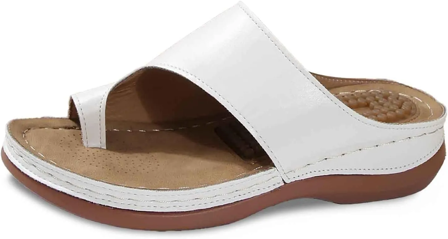 Women's Orthopedic Wedge Sandals Comfortable Summer Slippers with Massage Insole Casual Beach Flip Flops for